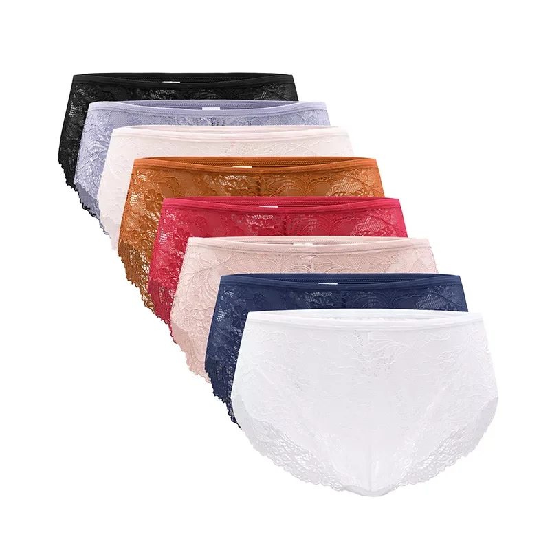 Oem/odm Women Sexy Lace Leak Proof Panties Girl Period Underwear Menstrual High Waist  Pantys Plus Size Pantie For Ladies
