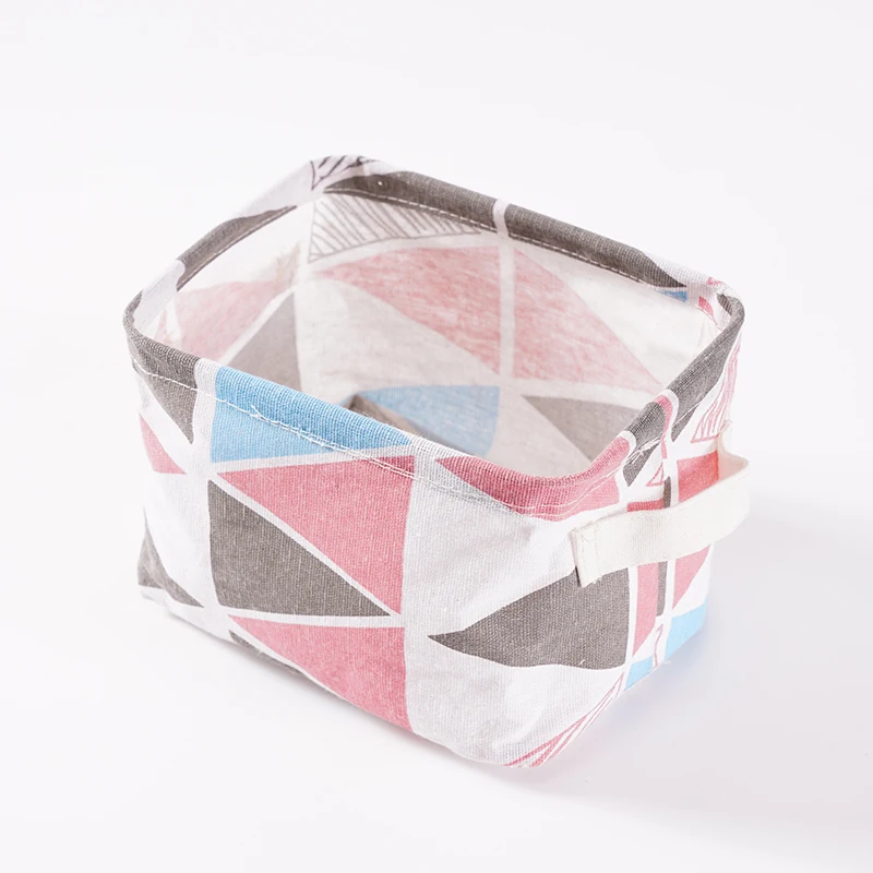 Chinese Manufacturer Small Fabric Sustainable Basket Mini Desktop Storage Basket