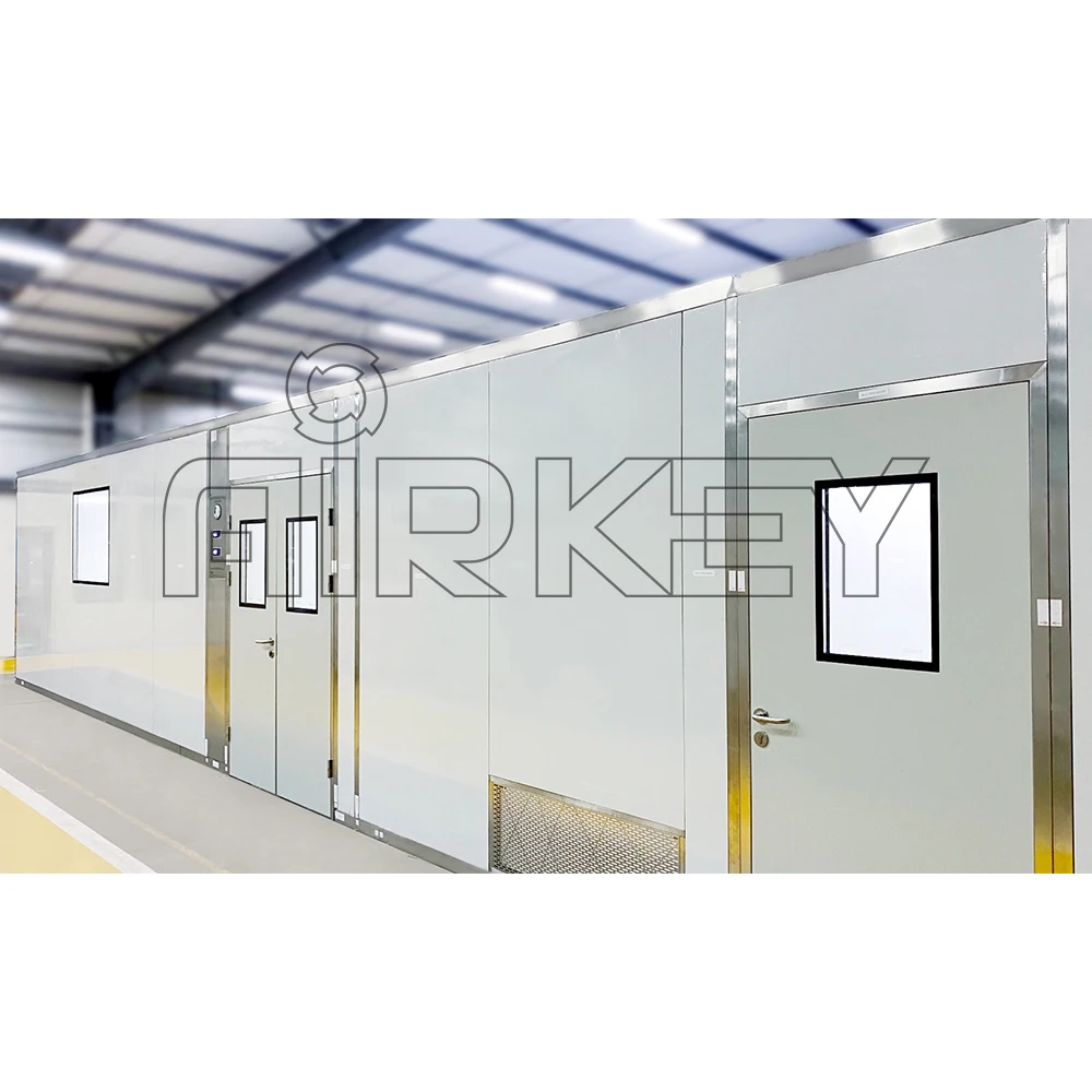 Airkey ISO GMP CE Certification ISO5-8 Class 100 Easy Installation Clean Room for Laboratory/Electronics/Food
