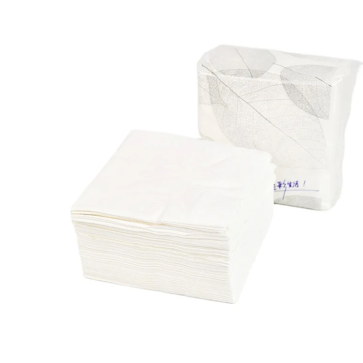 Рекламные одноразовые бумажные салфетки высшего качества из бамбуковой целлюлозы