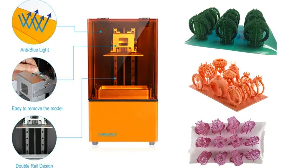 Dazzle Print Pro L120 MSLA 3D Printer With 2K Monochrome LCD Matrix UV LED Light Source