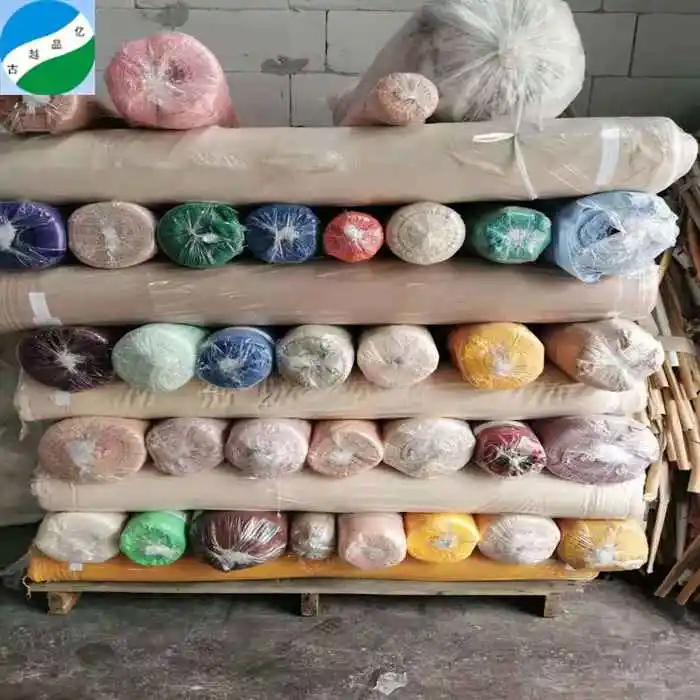 Warehouse  good quality polyester bubble chiffon dyed fabric in stock lot tecidos importados da china