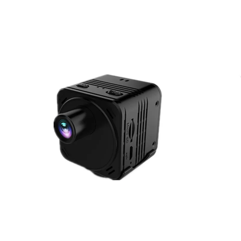 
4K 8MP Mini Camera Recorder Wide Angle Spy Hidden Camera Night Vision Motion Detection 30 Hours Long Standby SD Card Storage 