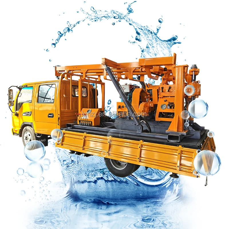 Mobile 200m Rotary Used Crawler Ground Hole Wheel Truck Mounted Water Well Drill Machine Mine Core Mini Drilling Rig