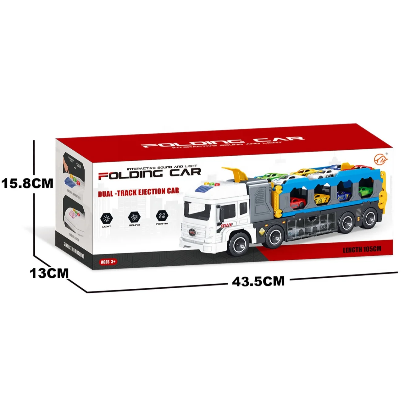 Inertia vehicle model car plastic Die Cast Toy Cars Excavator Crane Mixer Truck For Kids Friction Car Simulated Alloy Truck