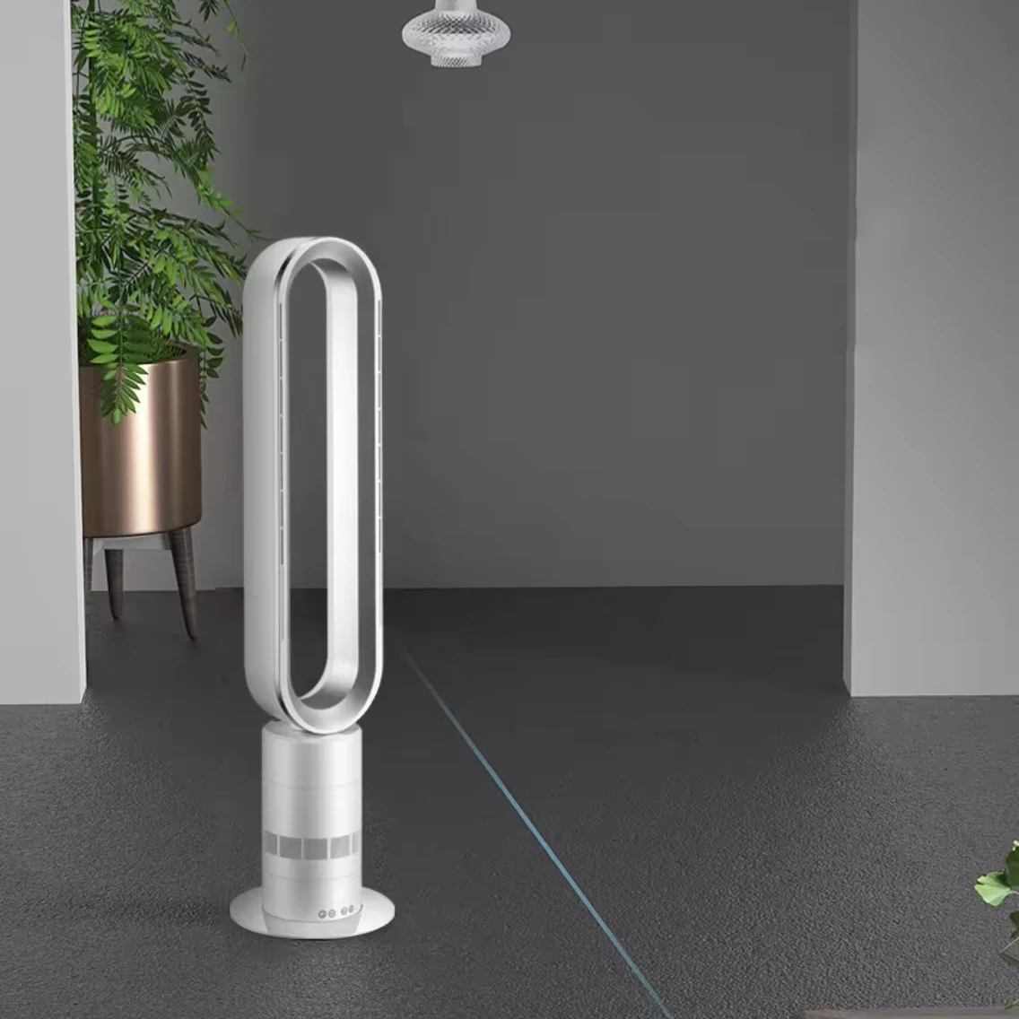 China wholesale manufacturer household OEM ODM oscillating air cooling tower pedestal bladeless leafless fan