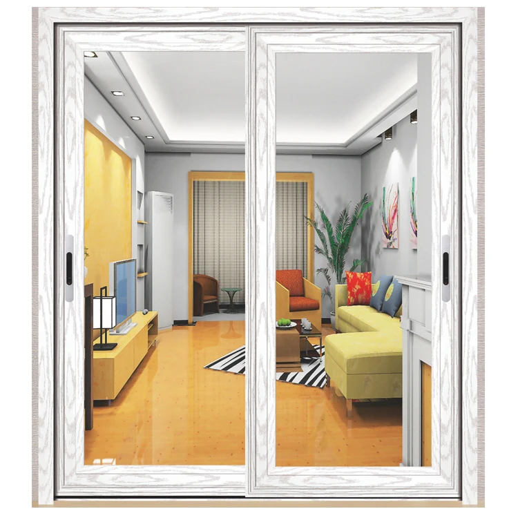 The manufacturer customizes the hotel wooden door frame, glass door and movable door set