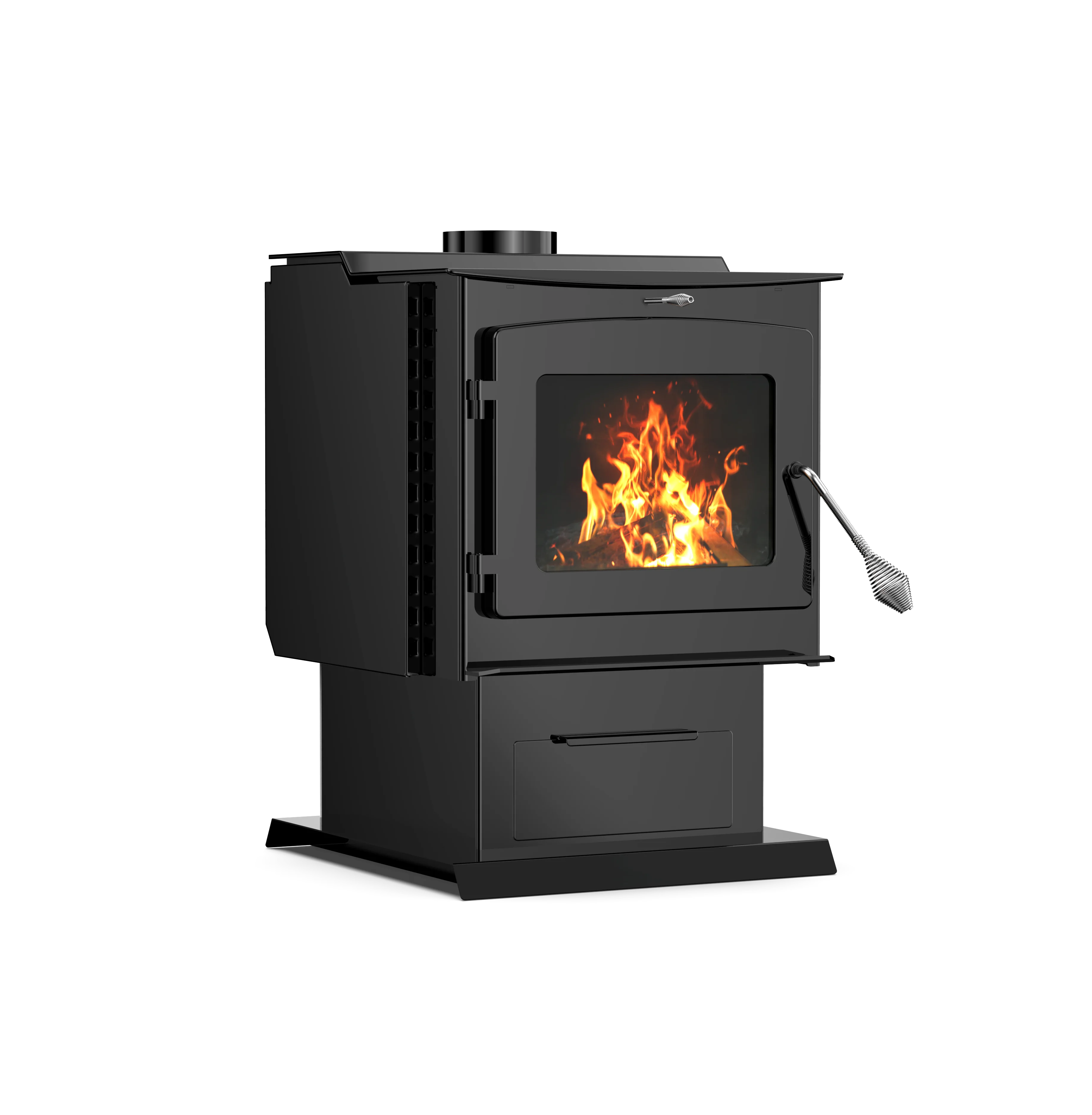 R2500A free standing indoor cast iron stove wood burning stove smokeless wood stove for Indoor heating