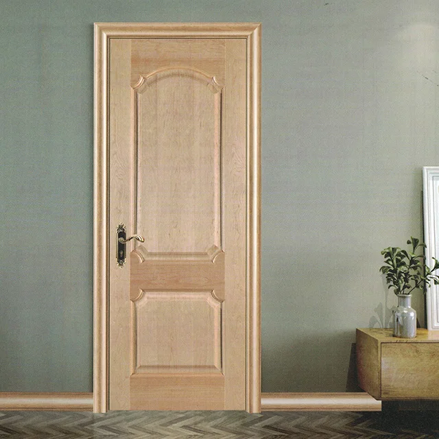 
GO-C9 Interior room natural wood veneer solid wooden door skin panel mould door skin sheet 