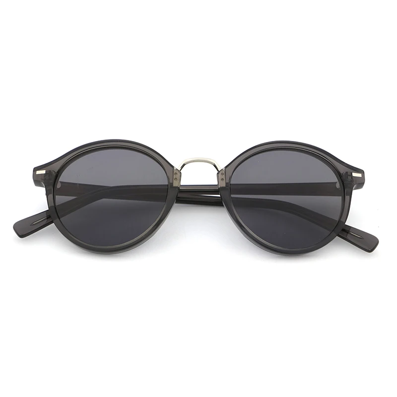 High end custom logo round vintage latest sun glasses eyewear BIO acetate polarized sunglasses for ladies 2022