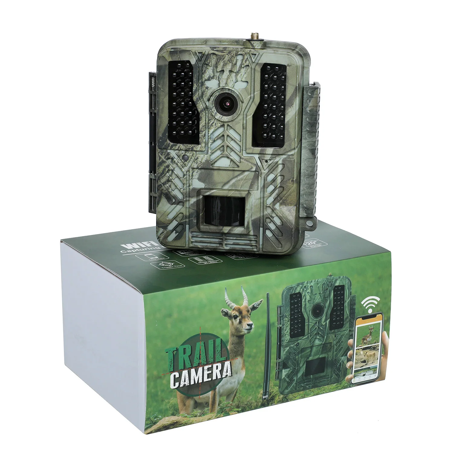 Outdoor Wildlife Trail Camera 4K/2.7K/1080P Video 48MP/32MP/20MP/5MP Photo IP66 Waterproof Trail Hunting Camera