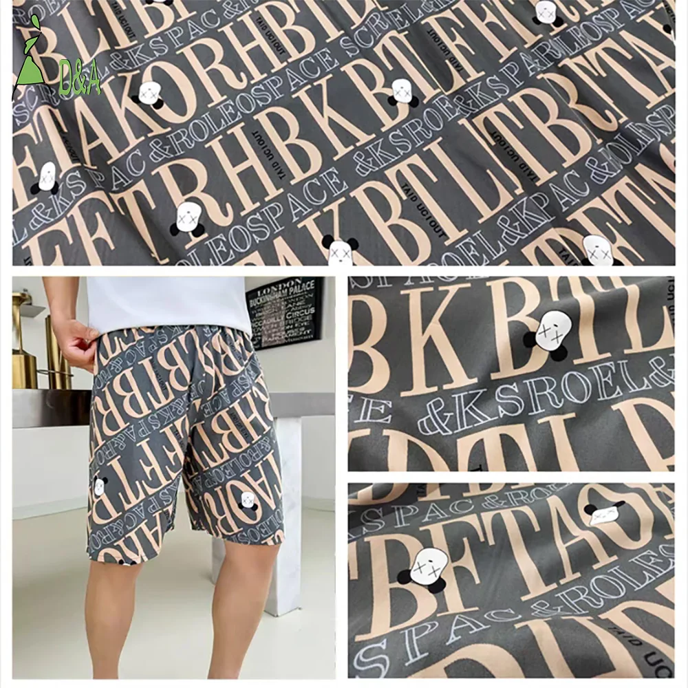 Wholesale Striped letter design 100% Cotton Tana Lawn London Custom Digital Fashion  Printing Soft Poplin Fabric For Clothes