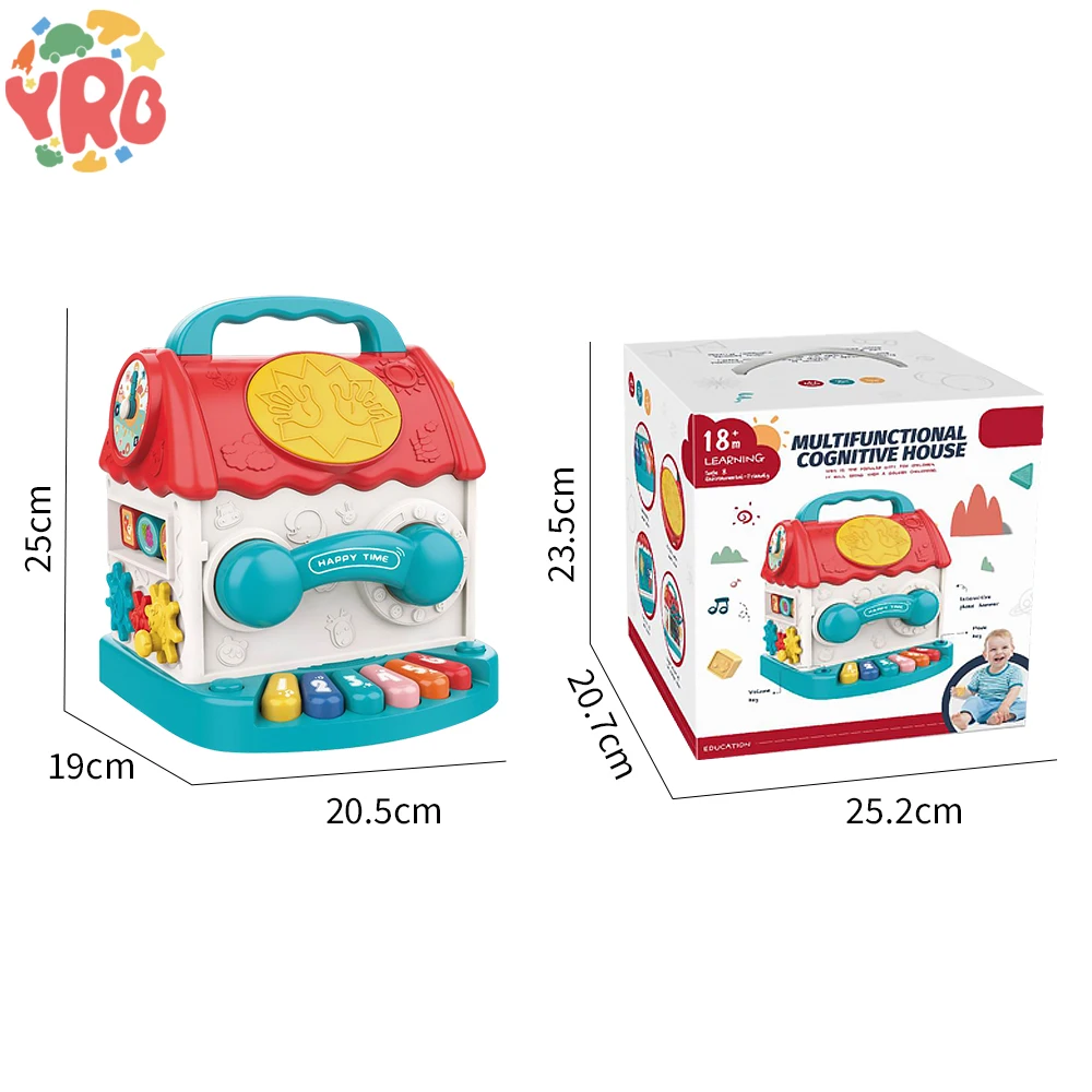 Wholesale Musical Instrunent Game Magic Toy Baby Electric Educational Activity Cube