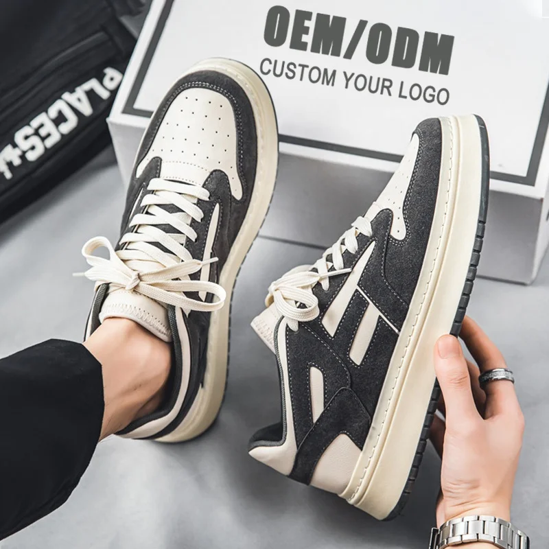 OEM Wholesale Custom Sneakers Logo High Quality Design Men Casual Shoes Sneakers Walking Basketball Style Shoes for Men