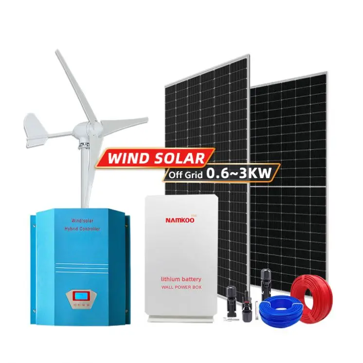 New Design Safe Wind Turbine Generator Off Grid 600W 800W 3000W Solar Wind Generator