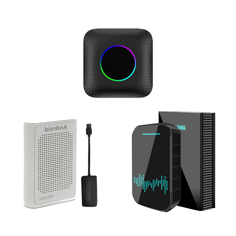 Wired to Wireless Android Auto Carplay AI Box Wireless Android Auto Adapter Carplay Dongle Bluetooth WIFI Plug And Play