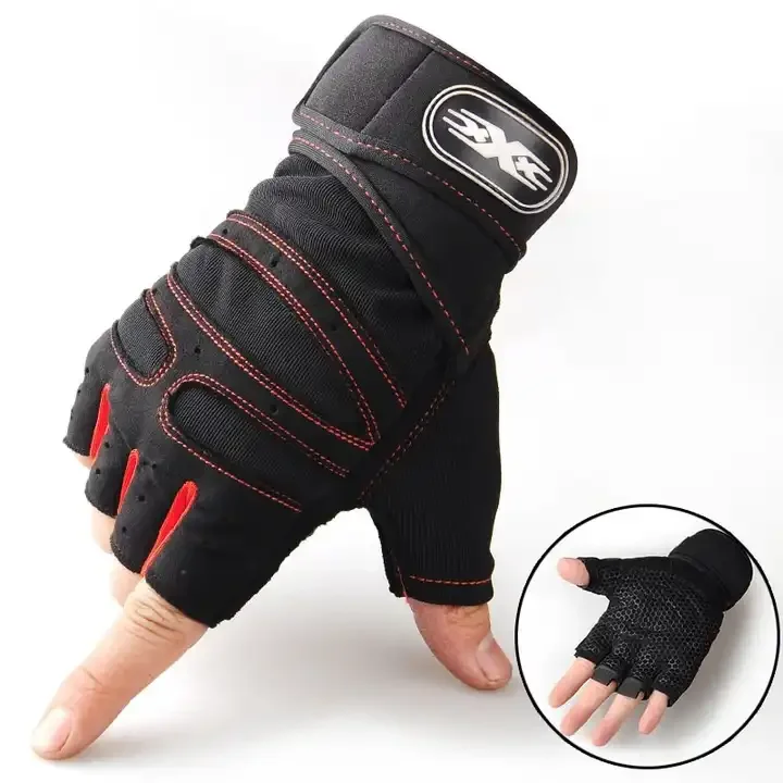 2024 new SENYI Top Quality Fitness Breathable Ventilated Half Finger Cycling Gloves Hook Closure Customize Logo Design Wholesale
