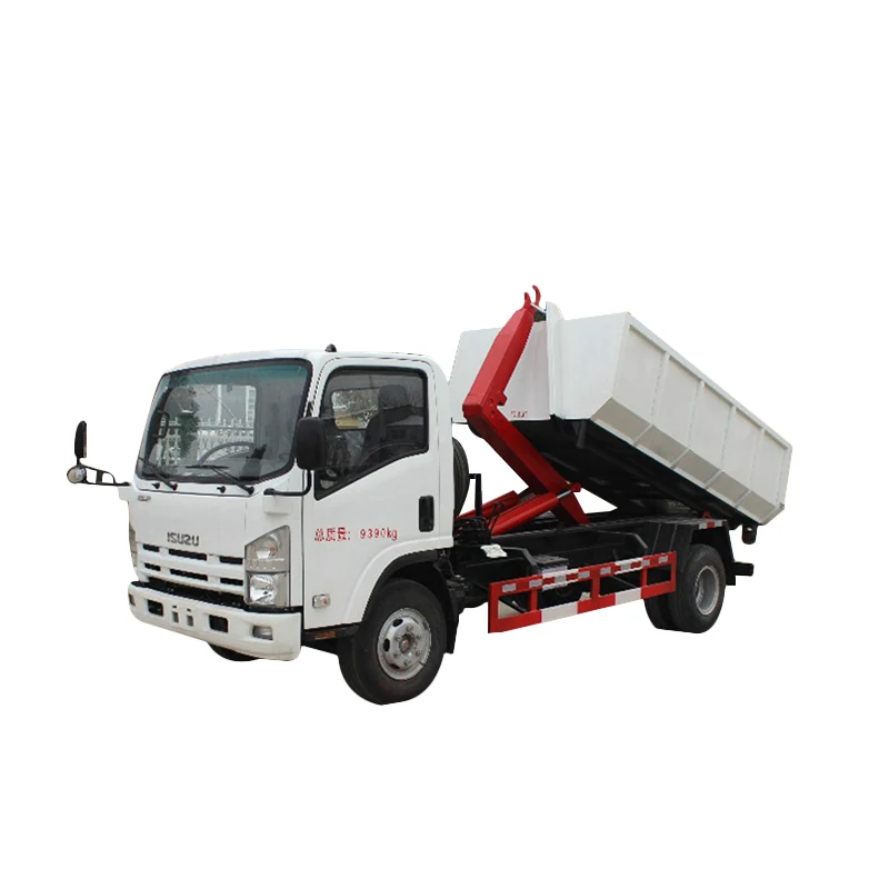 Китай 4x2 новый или подержанный Гидравлический Крюк подъемник для мусора откатный 5 тонн подъемный крючок мусоровоз продажи