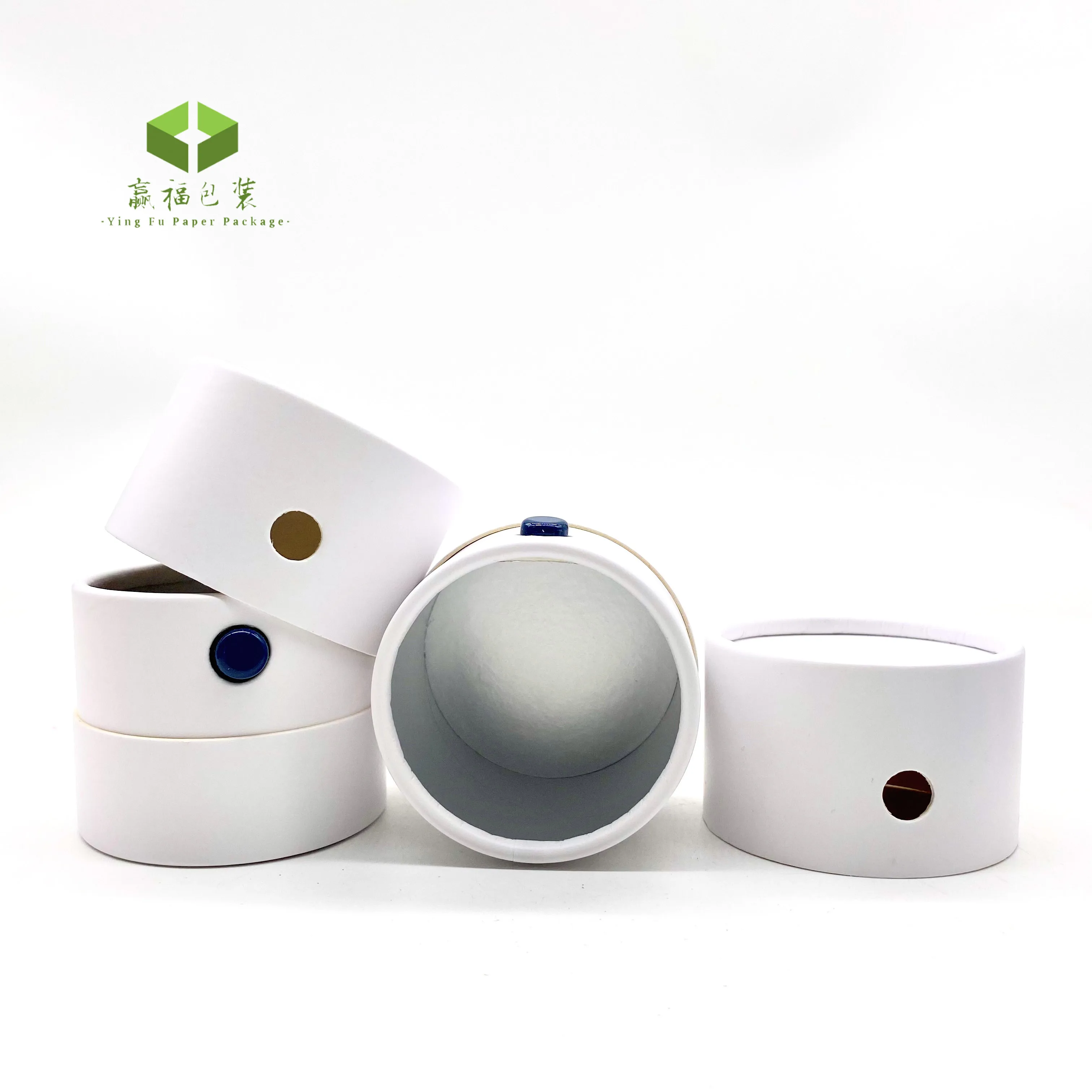 Customize child resistant cardboard cbdd smoke oil child proof container packaging  box kraft smoking paper tubes  button