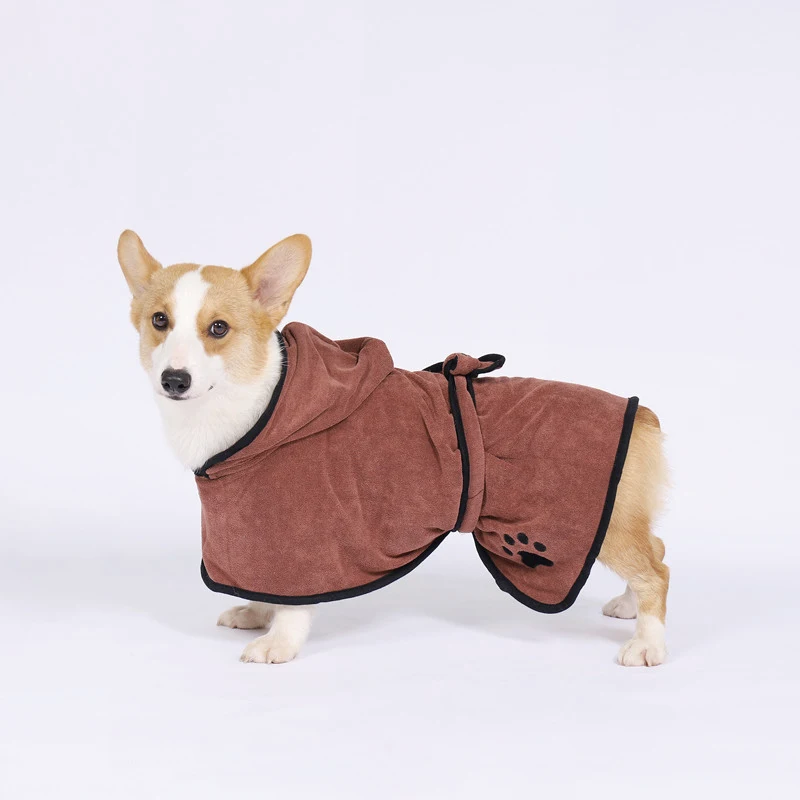 Amazon water absorbent dog towel cat bath towel bath robe blanket dual-use pet supplies