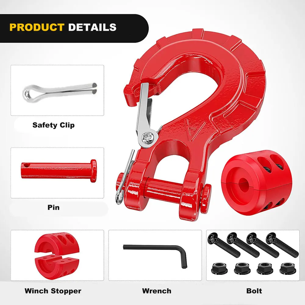 High Cost Performance Forge Towing Us Standard Trailer Boat Atv Utv Winch Strap Cable S Hook Mount Stop Stopper For Boat Trailer