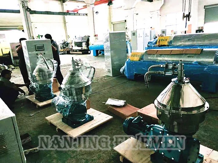 electric disc stack centrifuge separator for separate yeast