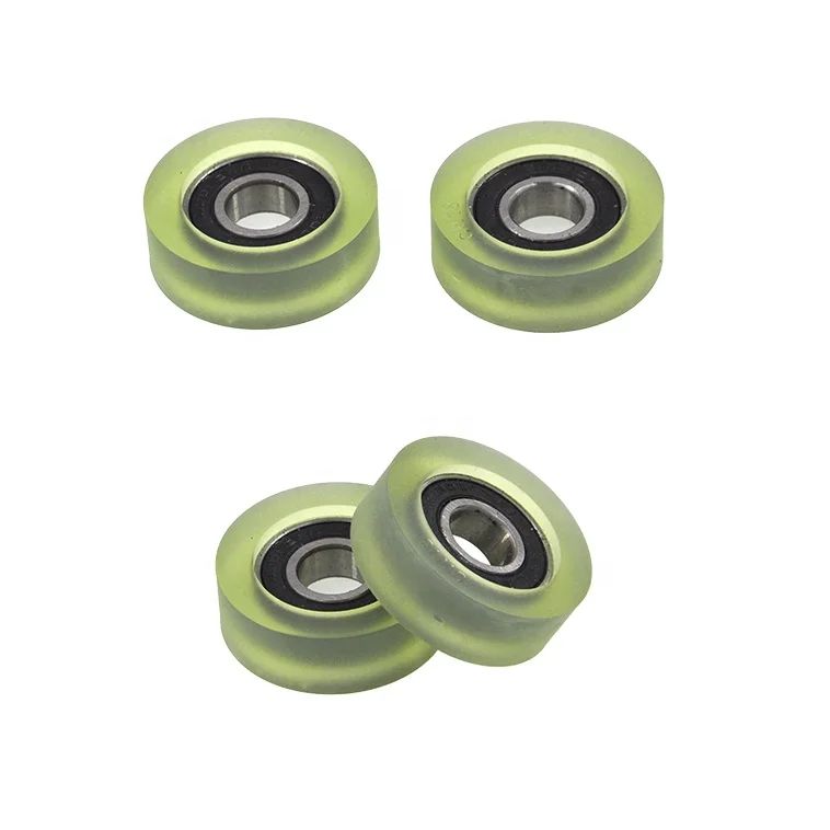 polyurethane roller wheels PU600140-13 bearing pulley 12x13x40mm Door and window accessories pu roller wheels PU600145-14