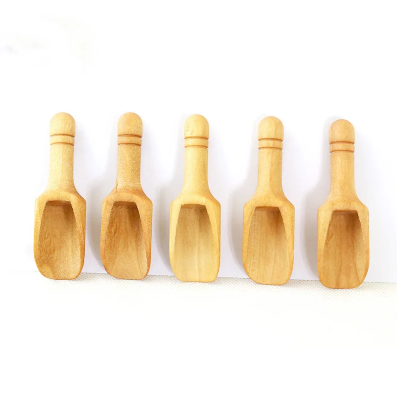 
High Quality Bamboo Small Spoon-Milk Powder Salt Spoon Tea Coffee Scoop Seasoning Spoons 