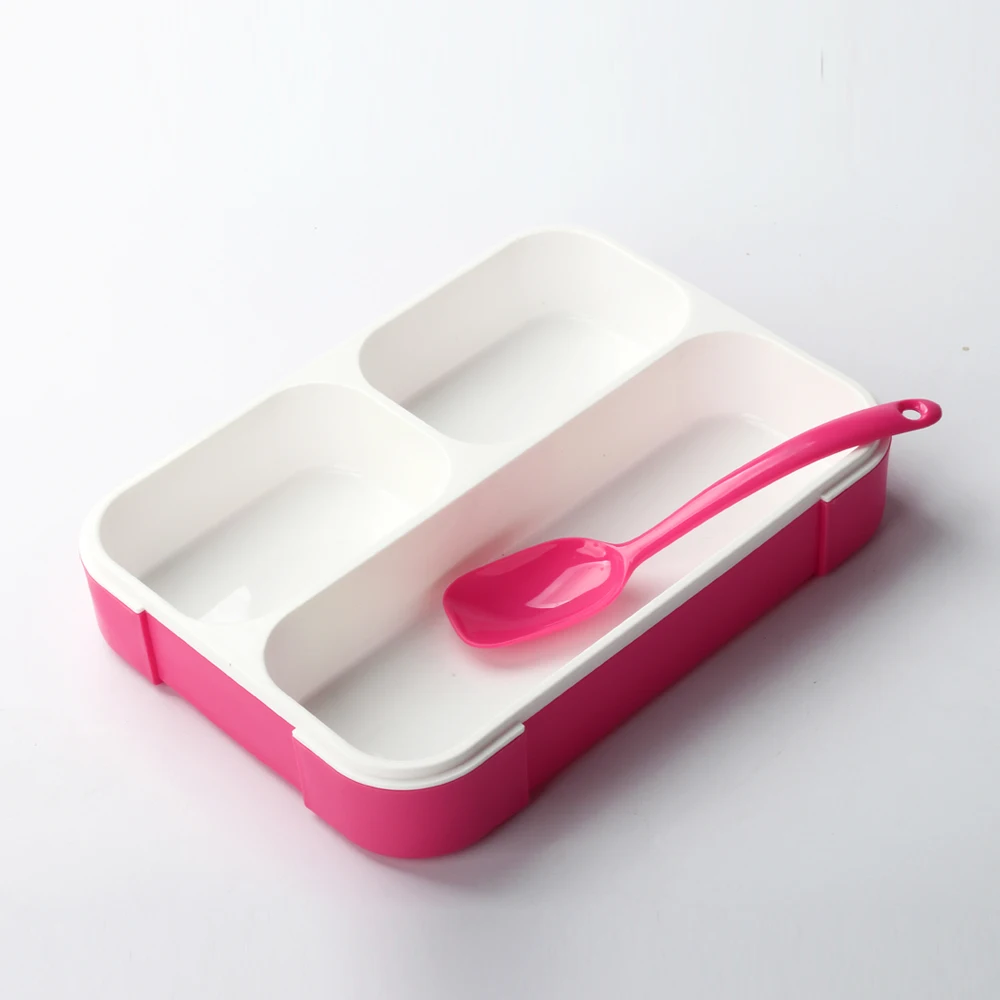 The Newest Food Grade Leakproof Divided Hard Plastic Food Storage Lunch Box for Kids