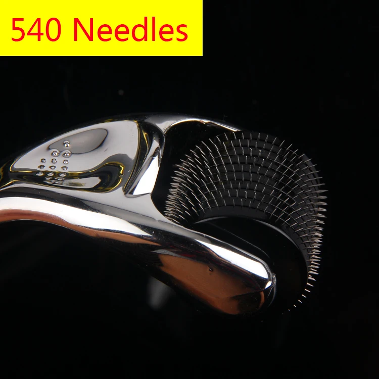 CE and RoHS authentication MTS Gold silver  Handle 540 Derma Roller Skin Massage Micro Needle Roller Facial Therapy Microneedle