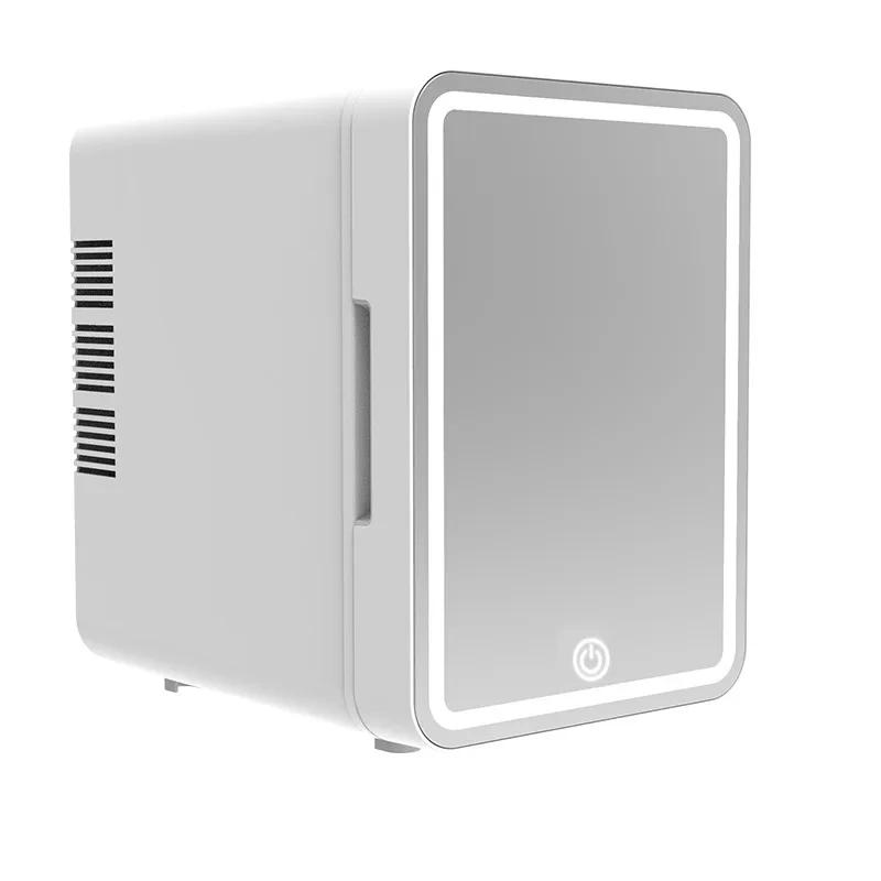 4L Refrigerator Portable Mini Fridge 12V/220V LED Mirror Makeup Skin Beauty Cooler Warm Refrigerator For Home Car Fridge EU Plug