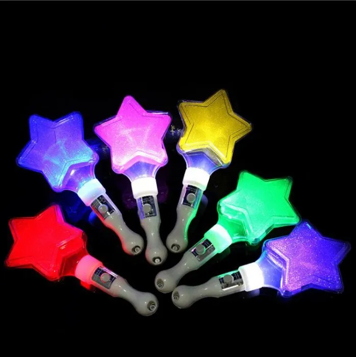 led light up star sticks