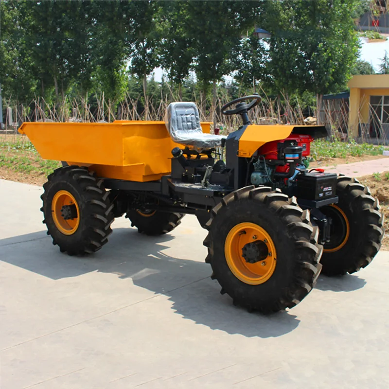 Custom ODM Zy100 1T Electric Mini diesel 4x4 Loader Dumper Small Crawler Dump Loading Tipper Trucks for Concrete