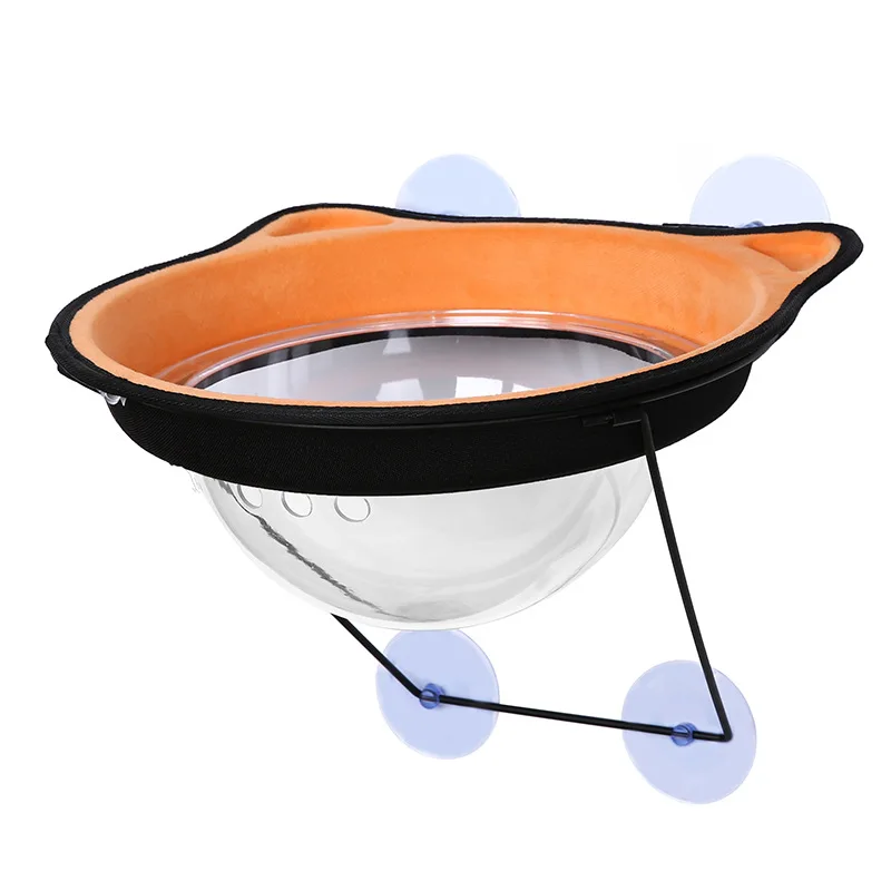High quality transparent nest hanging elevated pet beds cat hammock for window