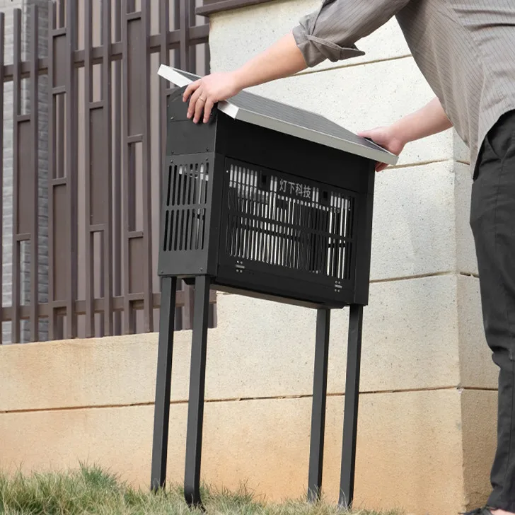 2022 hot selling smart mosquito control solar powered insect killing machine