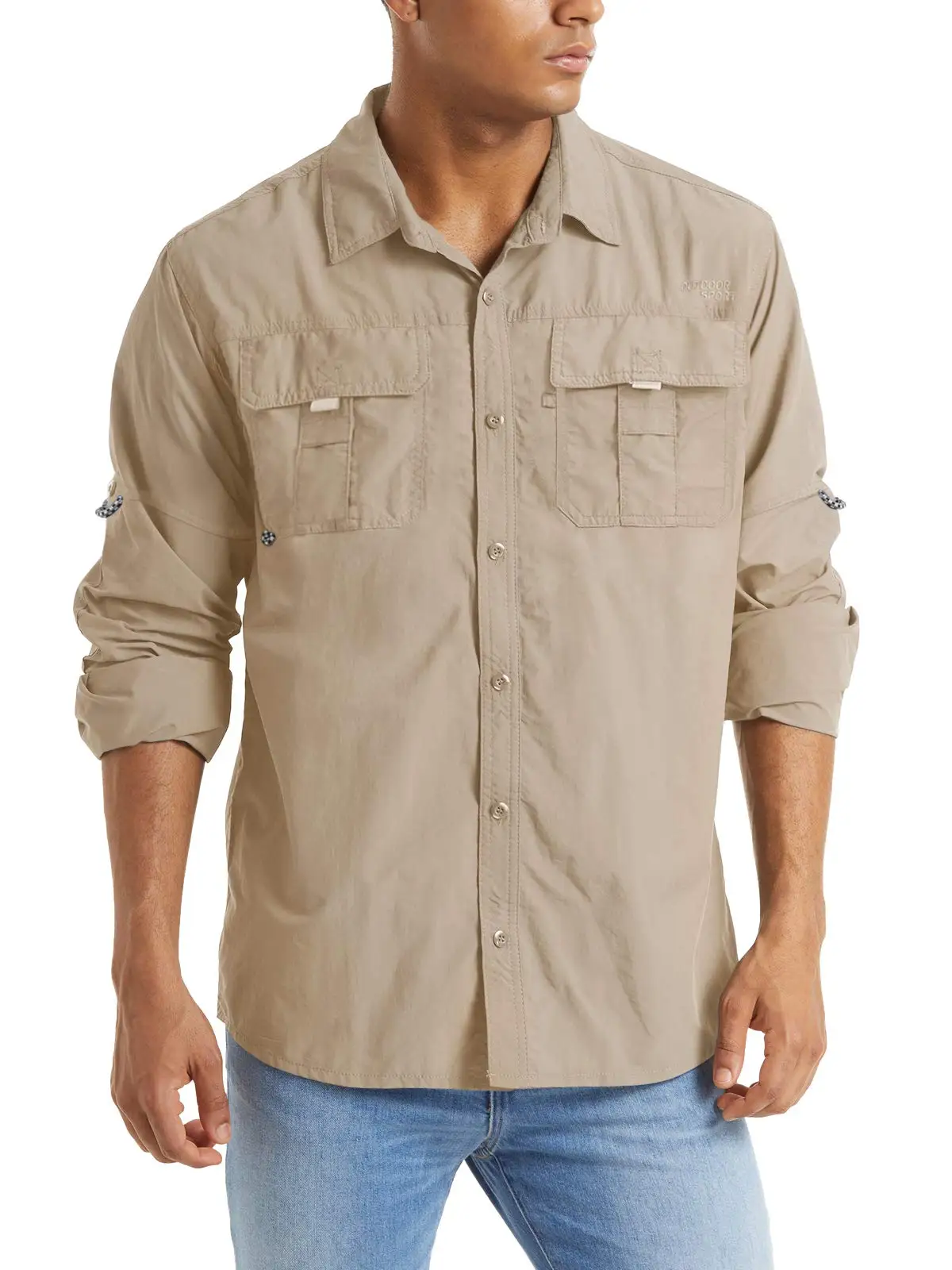 Lowest  Factory price work shirts men long sleeve custom logo blue work shirt for men