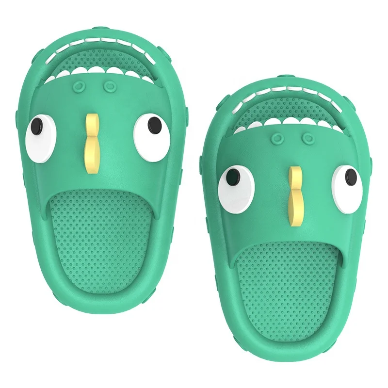 Cute kids slippers shark styling soft bottom lightweight slippers for kids comfortable slides slippers
