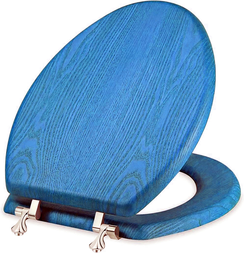 Wooden foldable Chuangshi toilet seat cover soft close toilet seat wood replacement Wooden toilet cover seat trining for sale