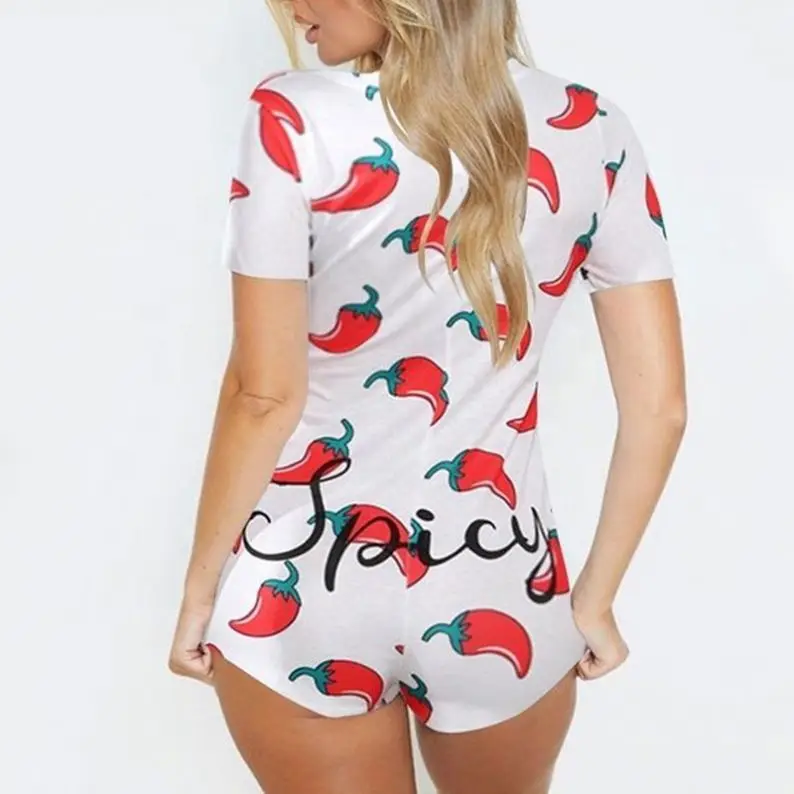 
Cheap Wholesale Sexy Pajamas Women Adult Onesie 