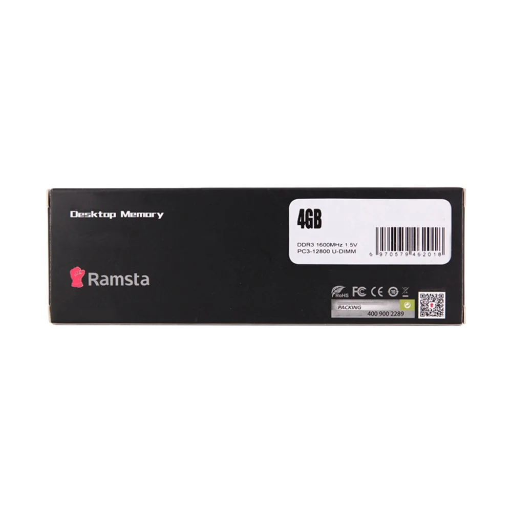 Детали для компьютера оперативная память Ramsta DDR 3 1600 МГц ОЗУ настольного 4 ГБ 8 DDR3 компьютерные аксессуары ПК