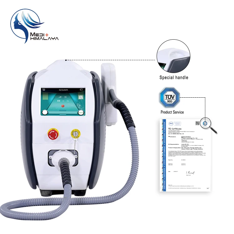 Q switch ND:YAG Laser machine laser for tattoo q switched nd yag laser tattoo removal machine