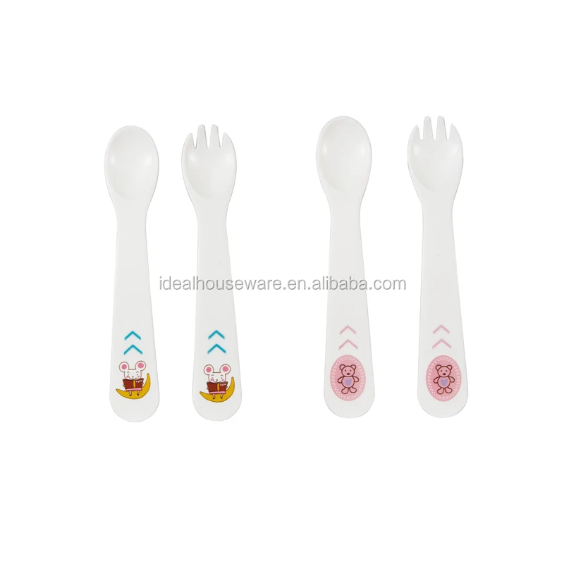BPA free PP baby spoon and fork set