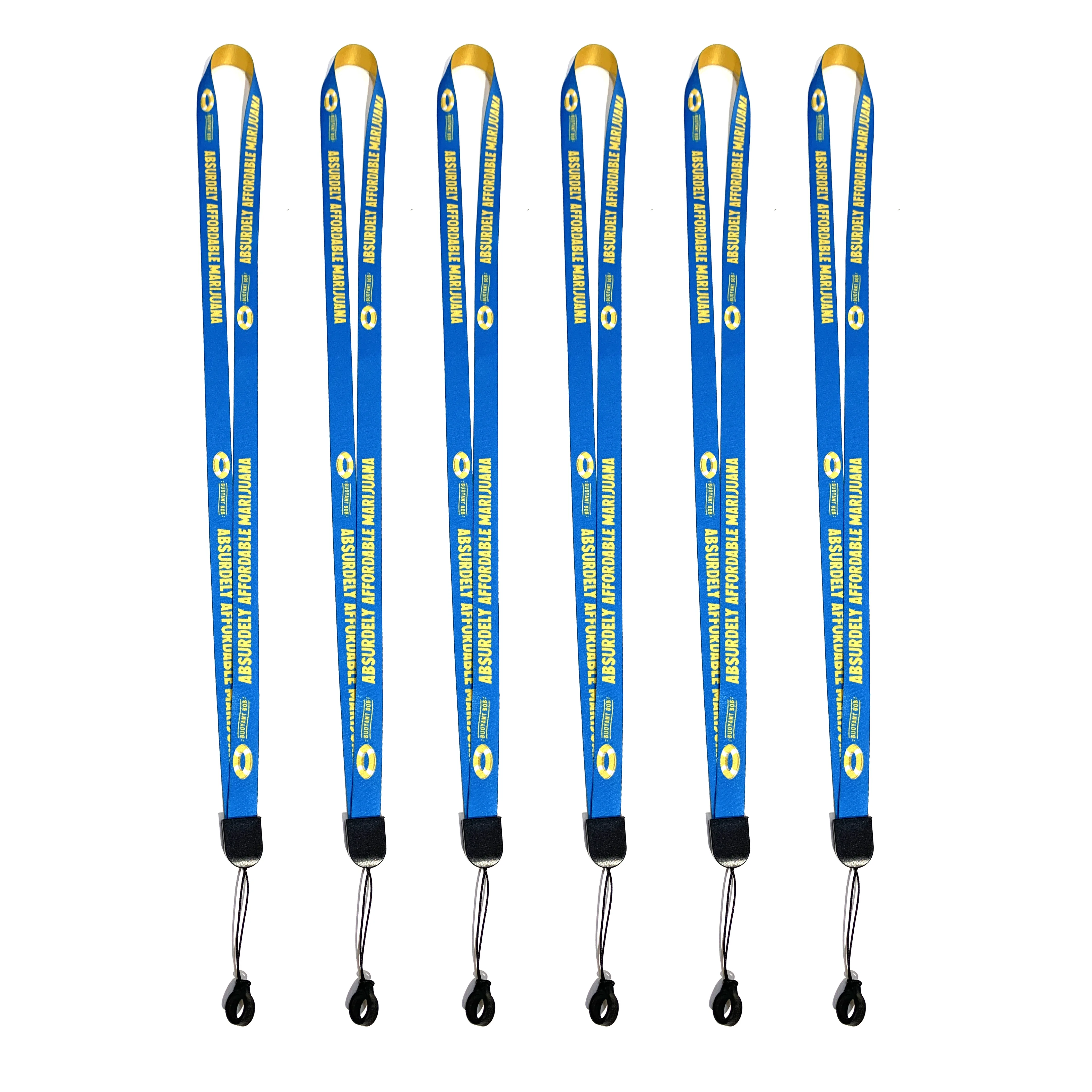 Personalized Customize Car Motorcycle Logo Keychain Strap Premium Eagle Buckle Nylon Polyester Wrist Lanyard