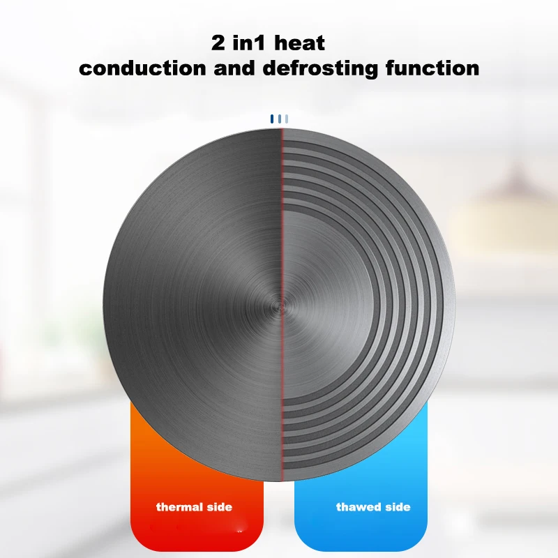 Gas Stovetop Heat Diffuser Plate Aluminum Defrosting Tray Fast Thawing Plate Heat Conducting Plate For Quick Thawing Frozen Meat