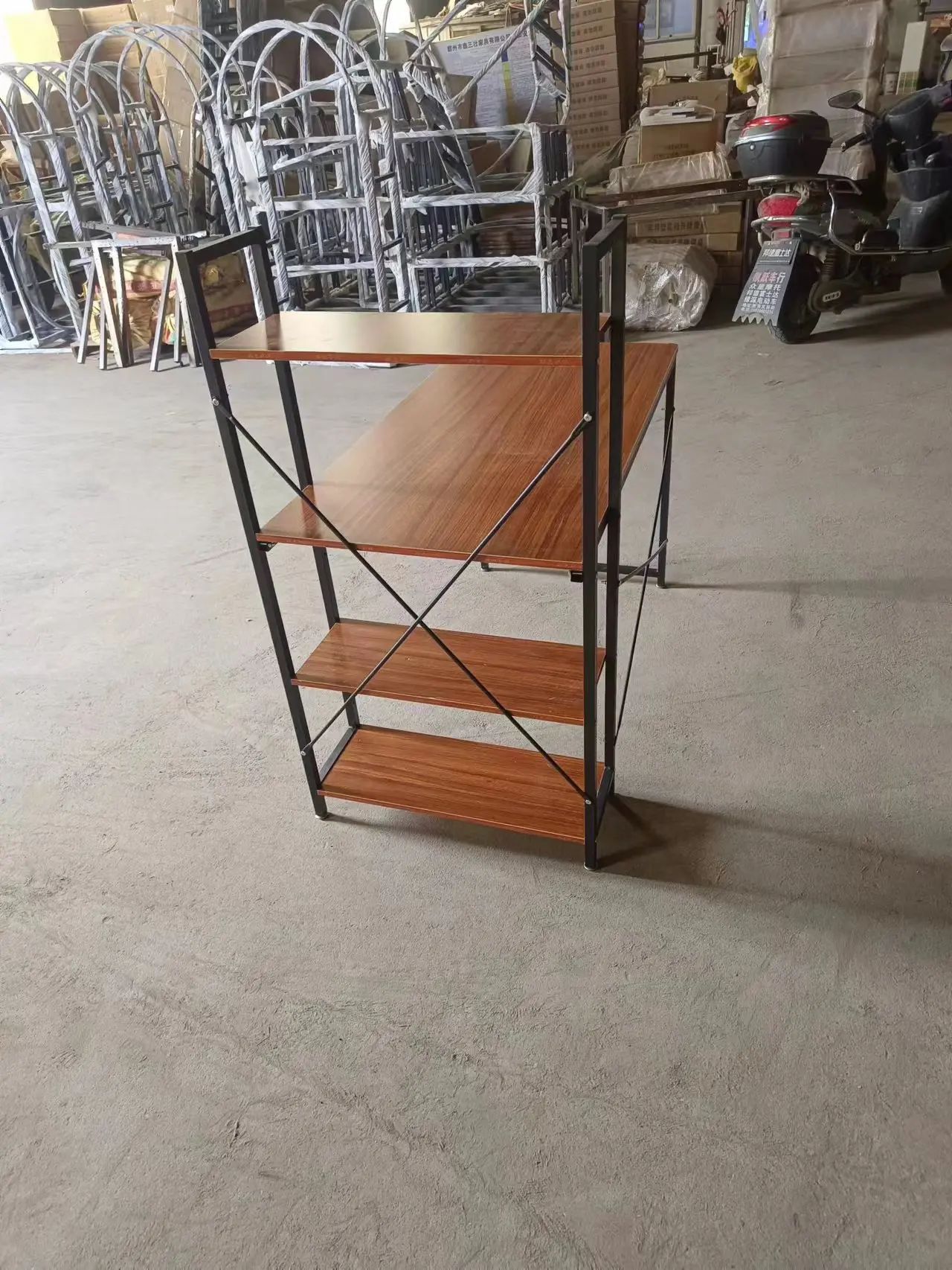 Best Selling Computer Desk for PC Laptop With Bookshelves Melamine Top for Home Office