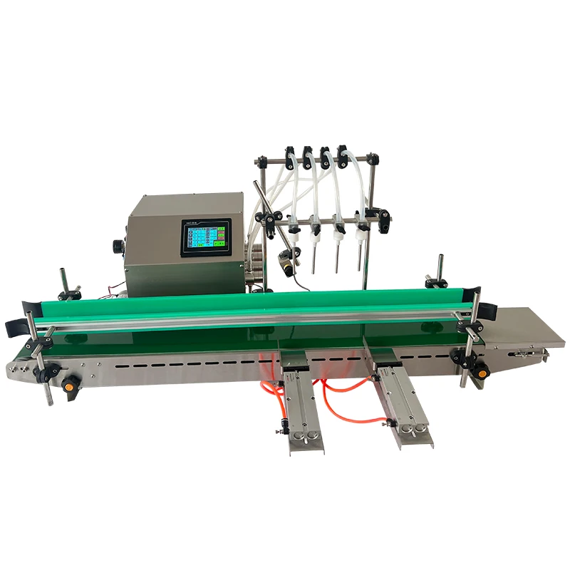 CE approved automatic 4 heads magnetic pump micro-computer oil wine beverage liquid filling machine for oil