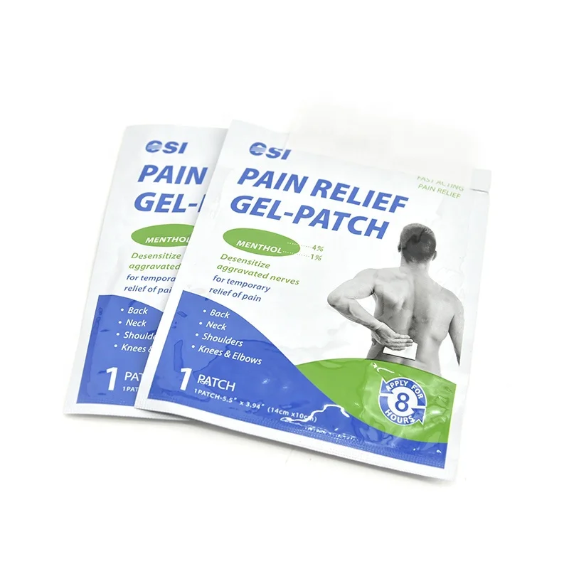 CSI GMP Grade Hydrogel Muscle Ache Sore Relief Medicated Patches for pain