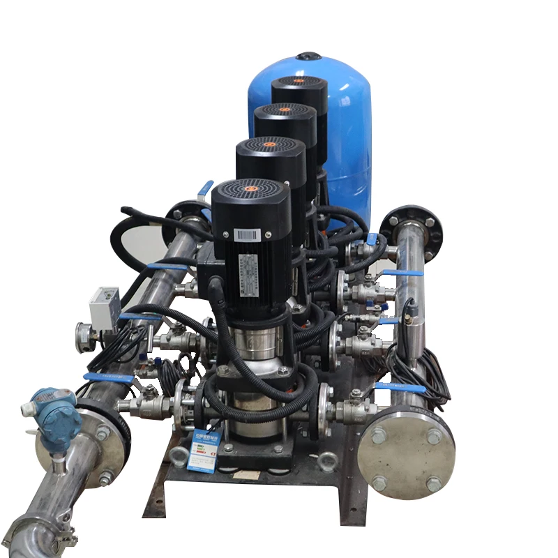 The customized constant pressure water supply pump adopts high quality stainless steel and variable speed water supply equipment