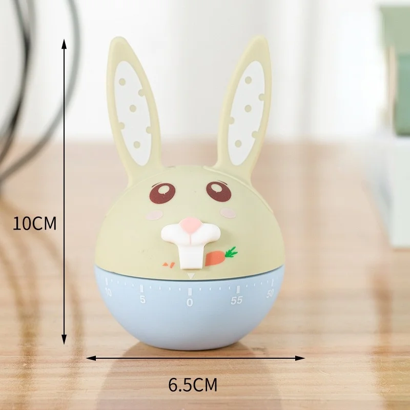 Cartoon Kitchen Timer Magnetic Countdown Timer Twist One Button Operation for Teacher Kids and Elderly for Classroom Home