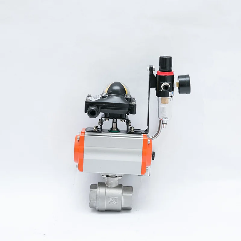 High Quality Chinese Manufactured Q611F-16P DN15-DN100 Pneumatic Two-Piece Ball Valve OEM Customizable for General Applications